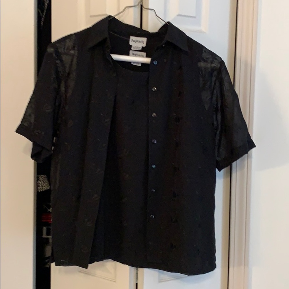 Black dress shirt